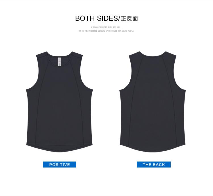 R353-B # [Pure Light Plate] Sports Running Casual Tank Top T-shirt Sleeveless Round Neck