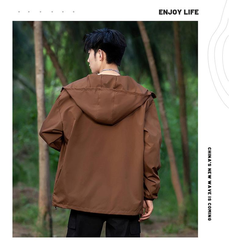 F8008- Thin Single-layer Trendy Waterproof Outdoor Jacket Submachine Jacket