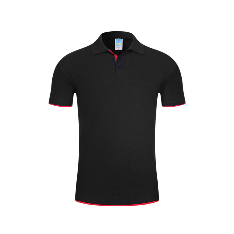 102TBG-A Thick Double Hem Polo Short Sleeve Collar