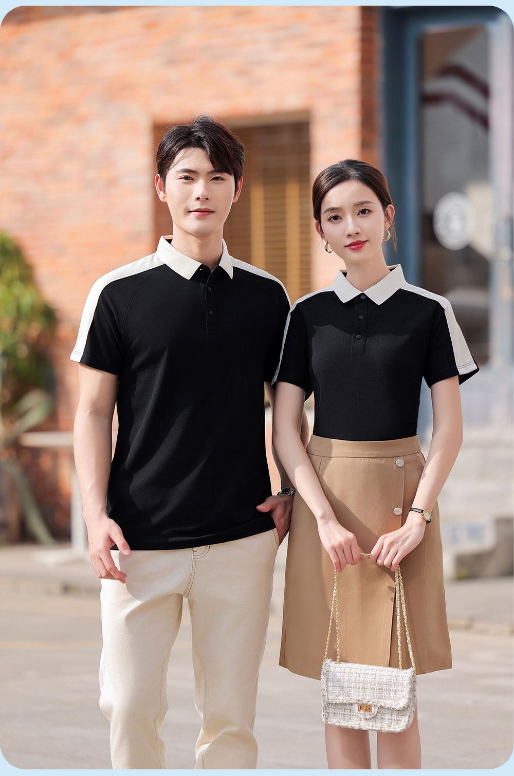 KF9255 # Fashion Polo Shirt Polo Short Sleeve Collar