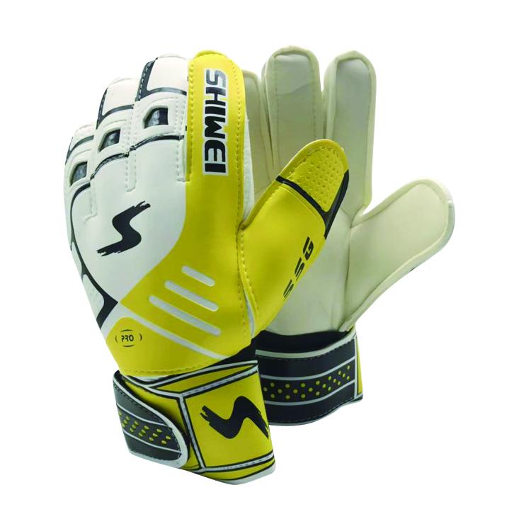 S # Finger Protection Latex Goalkeeper Gloves Goalkeeper Gloves Latex Gloves