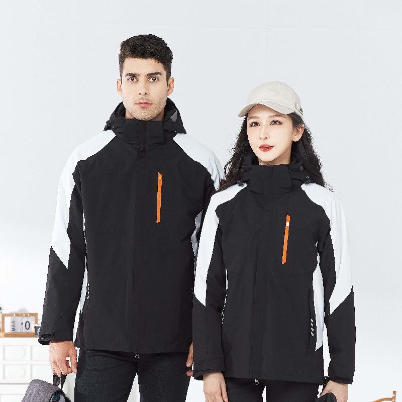 2188 Outdoor Assault Jackets For Men And Women, Three In One Detachable Two-piece Set, Autumn And Winter Warm Workwear Printed With Logo