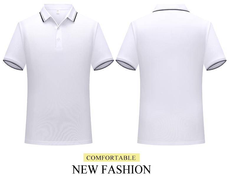 2302 Parallel Bar Lapel Polo Short Sleeved Lapel