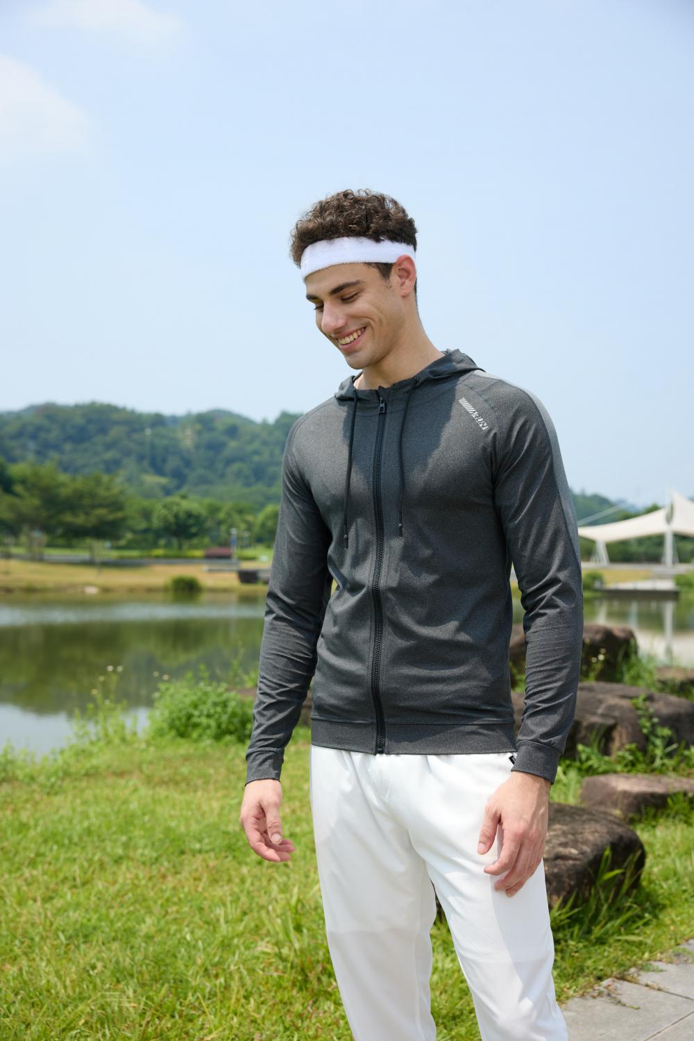 Mens S933 # Men's Running And Fitness Jacket Single Layer