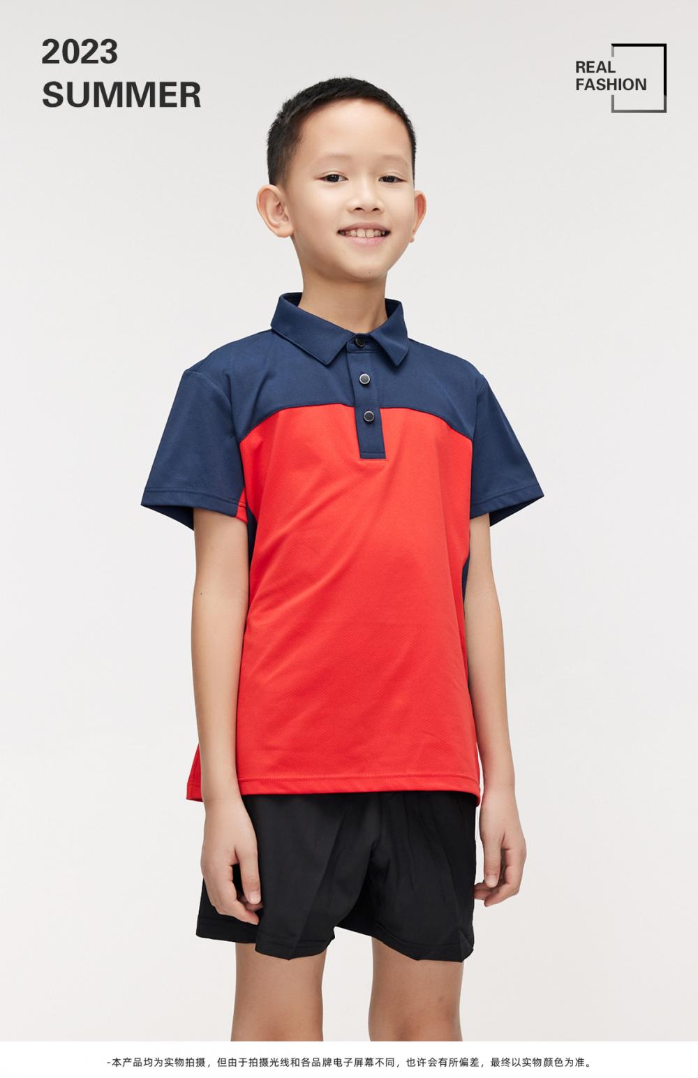 R321D # Sports And Leisure Children's Polo Short Sleeve T-shirt Polo Short Sleeve Collar