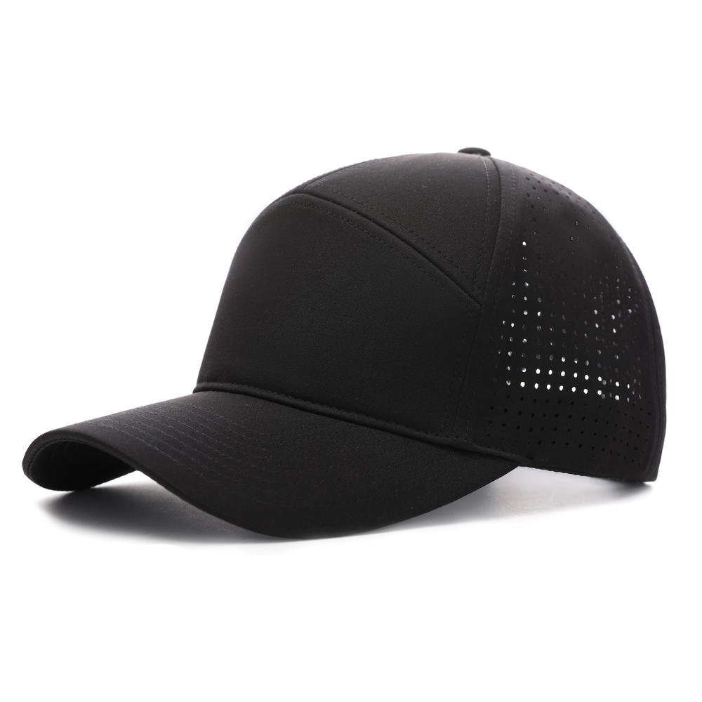 HB158 # High End Laser Mesh Quick Drying Seven Piece Hat, Baseball Cap