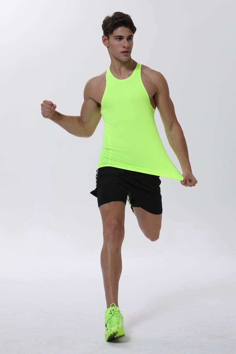 R223 # Sports Vest T-shirt Short Sleeved Round Neck