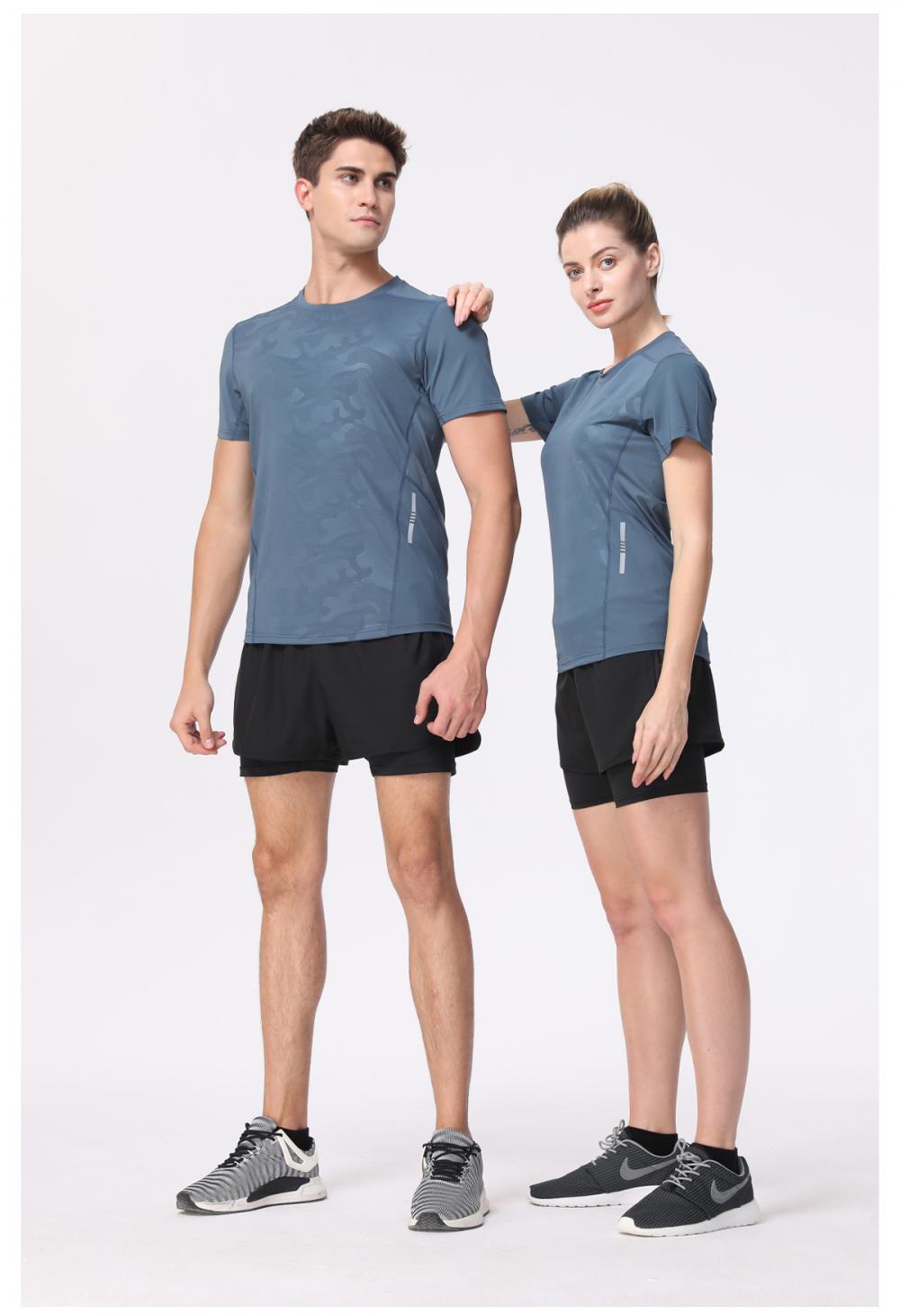 R253 # Round Neck Running Shirt Short Sleeve Round Neck