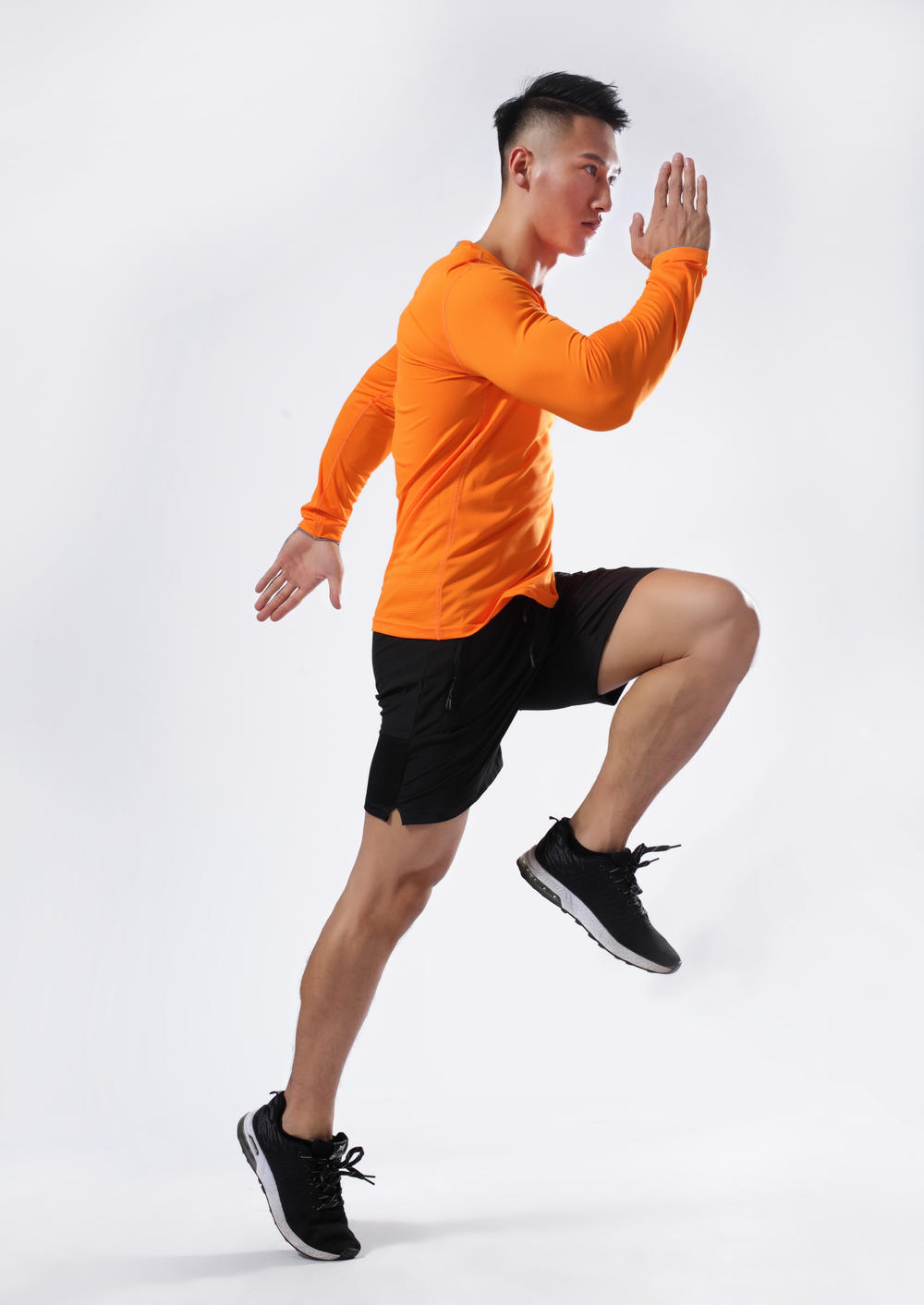 L2151 # Running Long Sleeve T-shirt Long Sleeve Round Neck