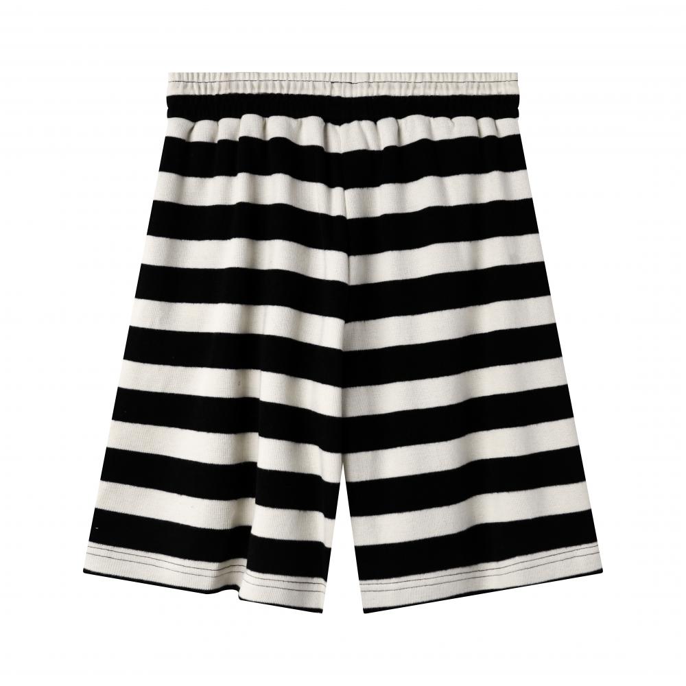 Color Woven Striped Shorts 37631 # Pants