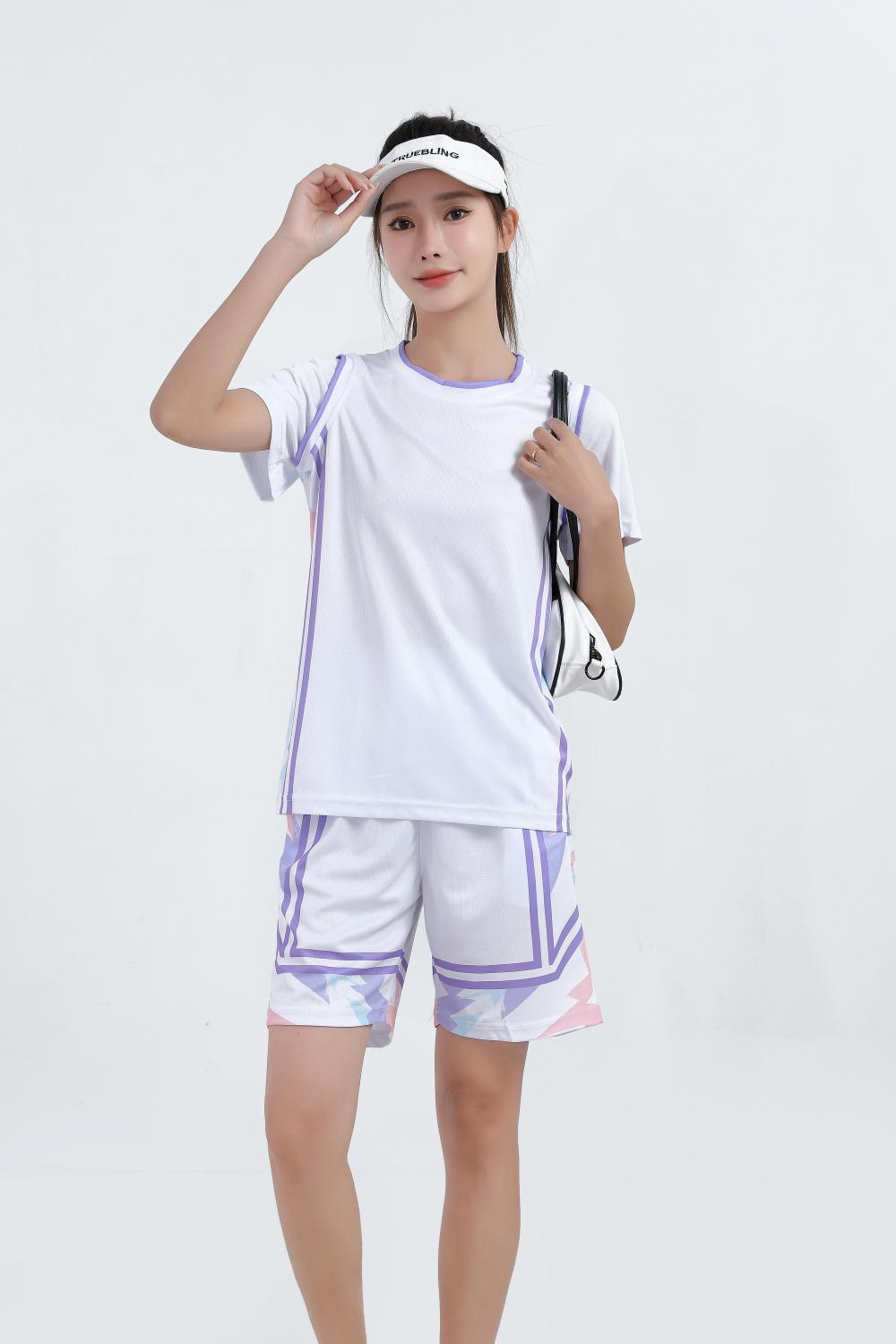 LQ1306 # Short Sleeved Basketball Set Short Sleeved Round Neck