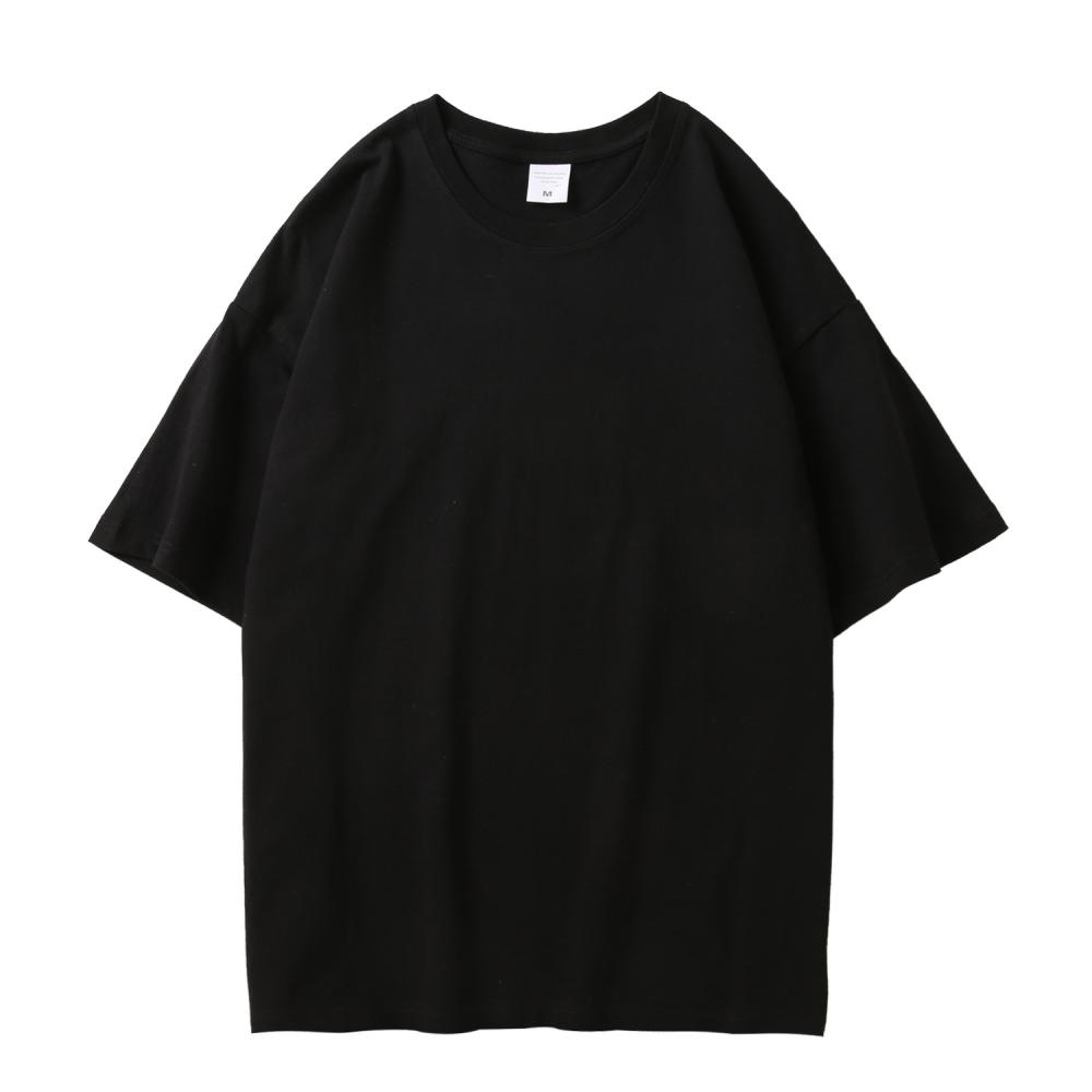 A5025-200g Large Drop Shoulder Half Sleeved T-shirt Short Sleeved Round Neck