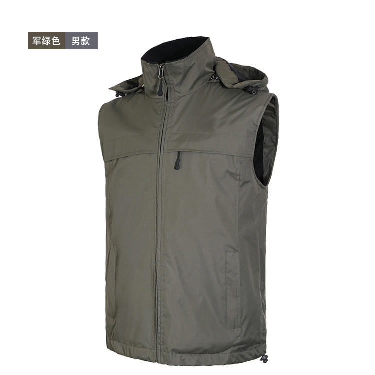 F1045 Composite Velvet Vest With Double Layered Vest