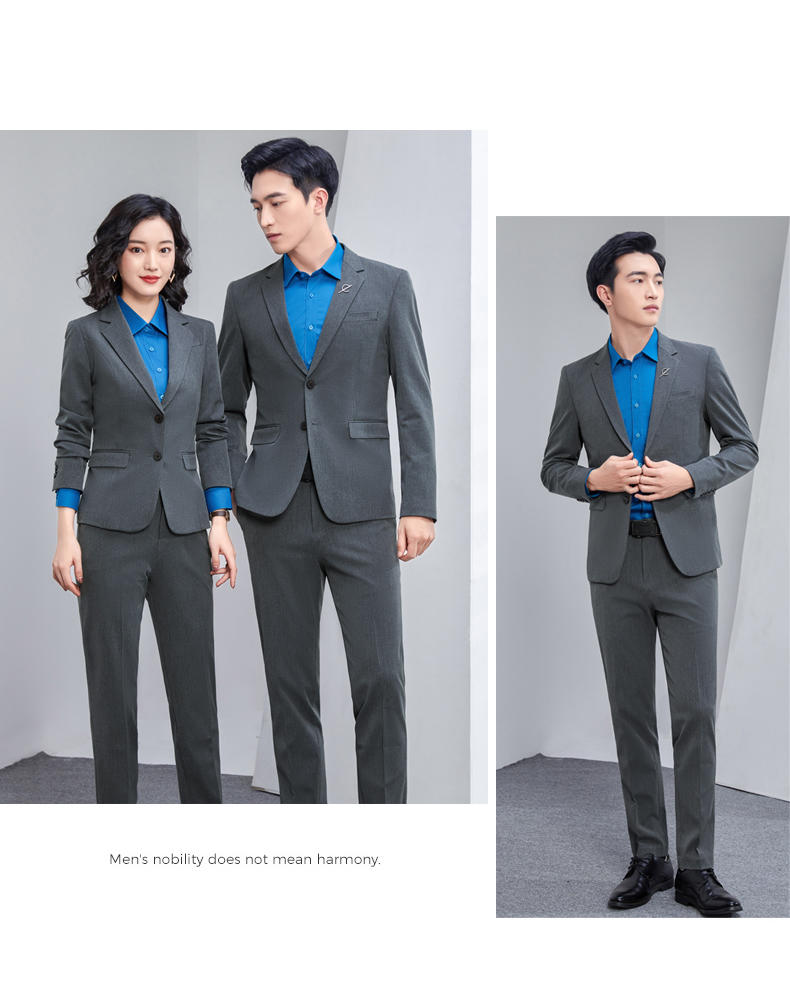 H692 # Double Button Suit/Advanced Four Sided Bounce/Men's And Women's Same Style (H Style) Suit Slim Fit Edition