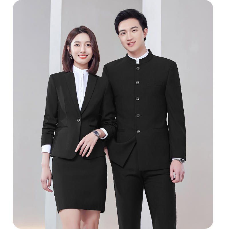 E-4/High End Zhongshan Suit/Imitation Wool Material/Unisex (4 Colors) - Thickened Suit Slim Fit Version