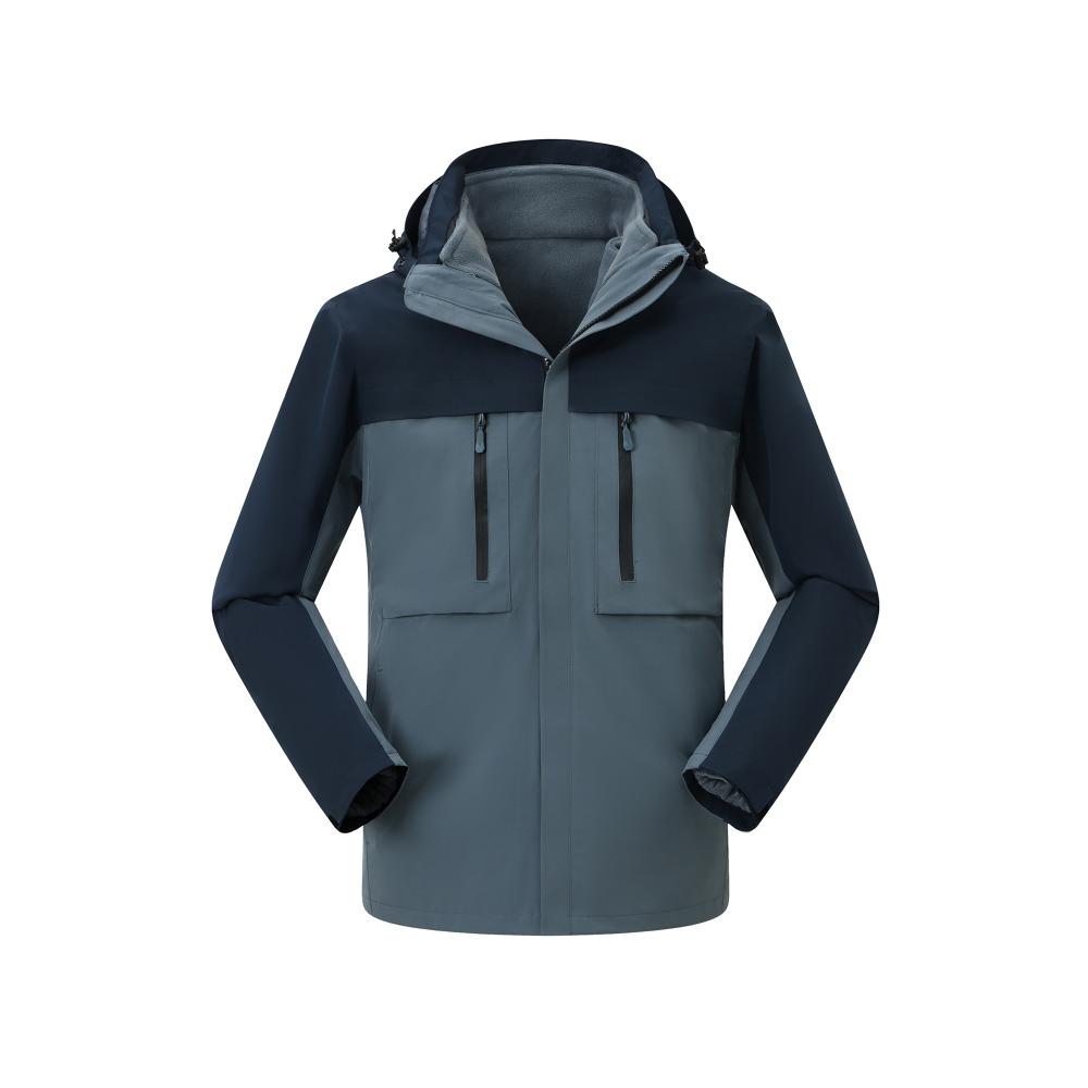 CX8815 Three In One Color Blocked Down Detachable Jacket