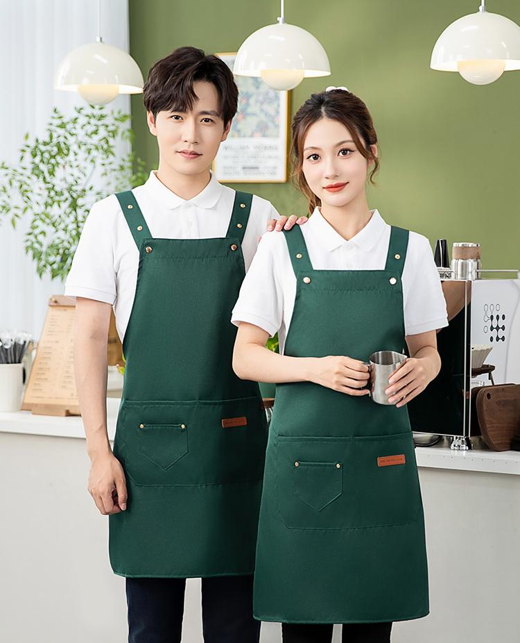 CX2306 Canvas Waterproof Widened Shoulder Strap Adjustable Apron Double Shoulder Buckle