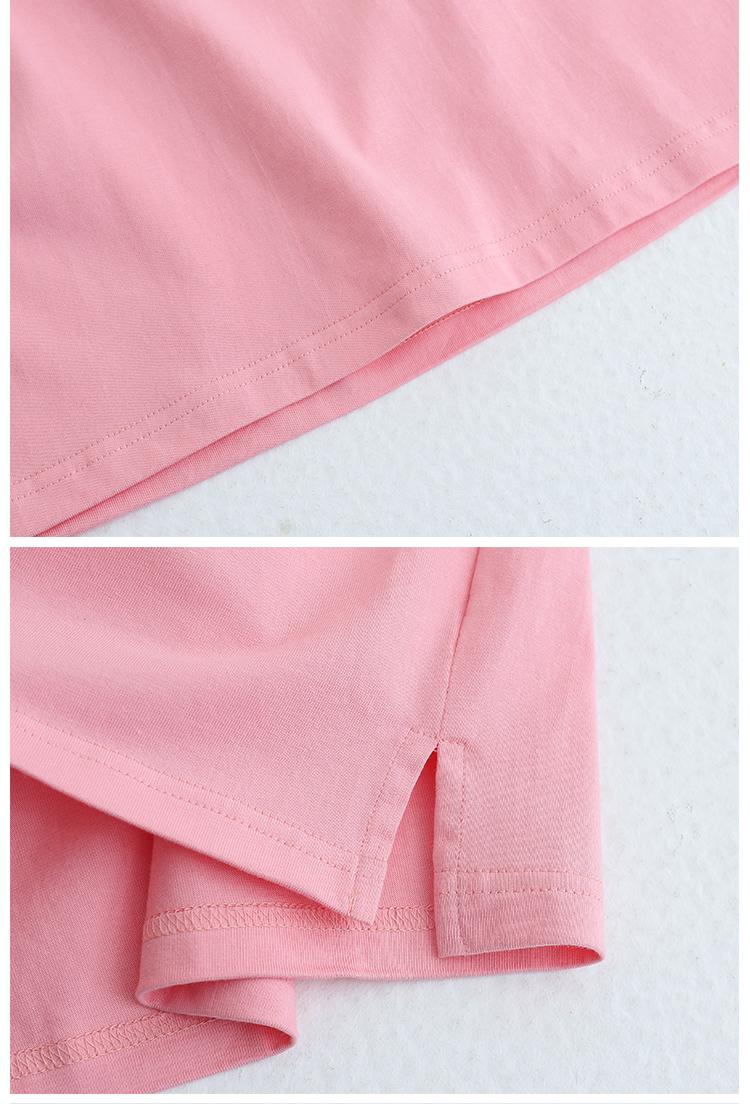 05C # 240g Pure Cotton Combed Tight Siro Ribbed Sleeves Long Sleeves T Sleeves (split Hem) T-shirt Long Sleeves Round Neck