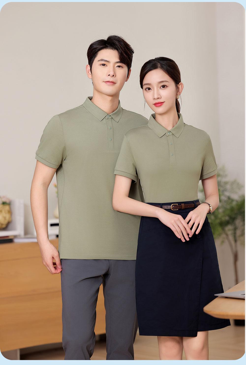 KF8089 # Fashion Polo Shirt Polo Short Sleeve Collar