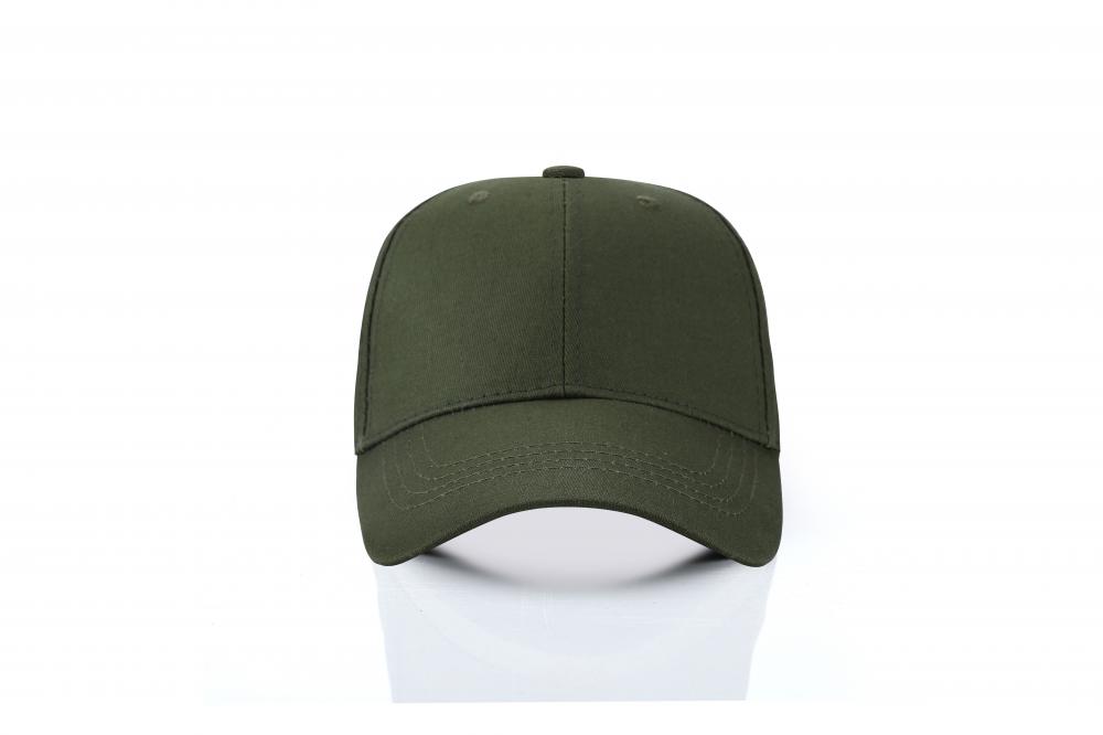 HB121 # Solid Color Baseball Cap, Metal Adjustable Buckle Six Piece Cap