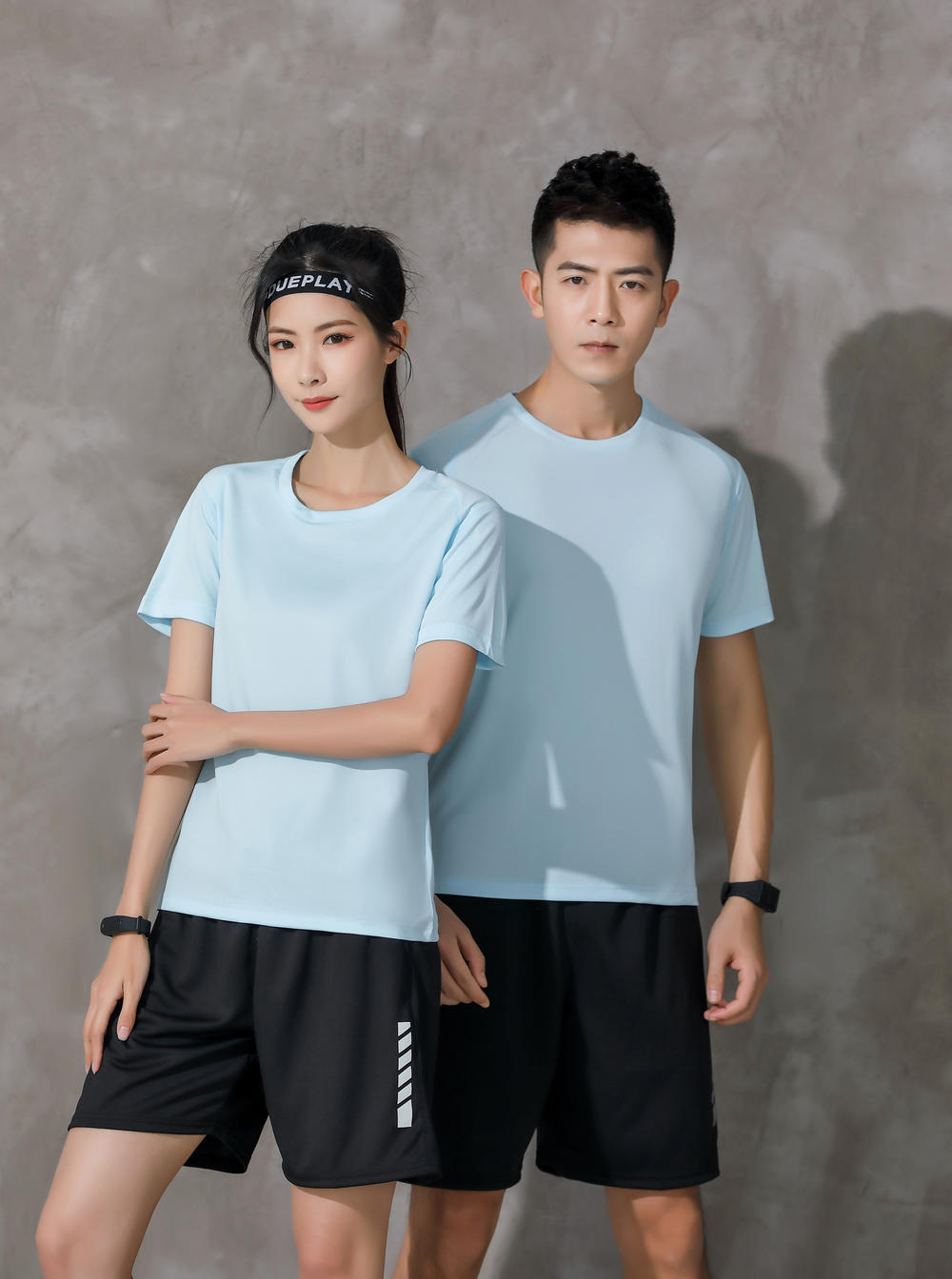 CX2918 Water Cube Round Neck T-shirt Short Sleeve Round Neck