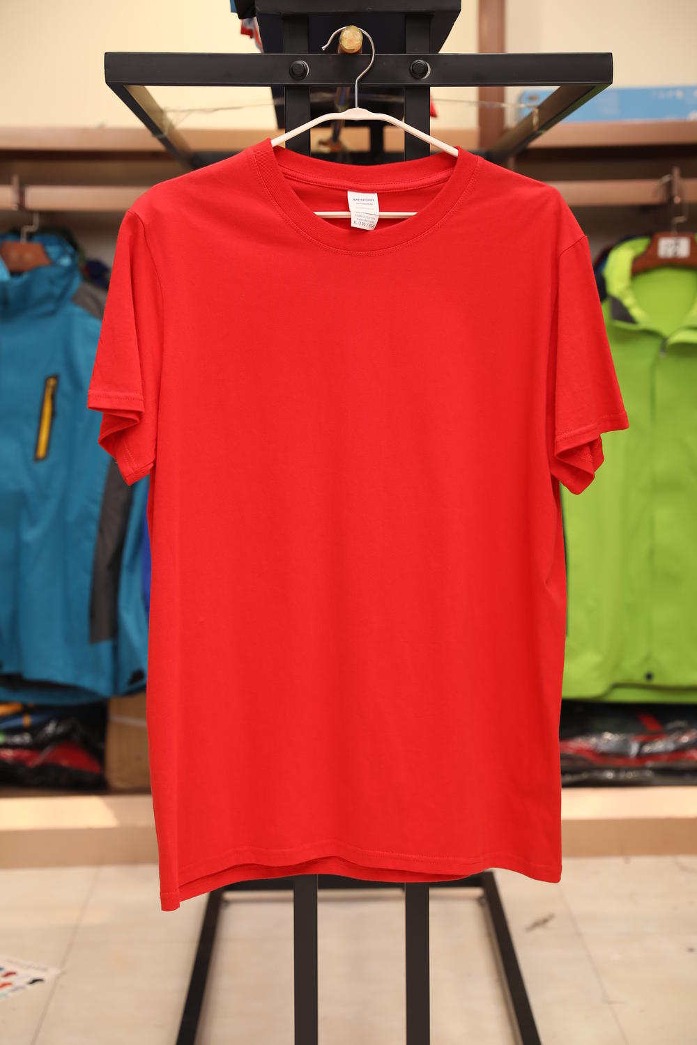 A190CBF Pure Cotton Round Neck T-shirt Short Sleeved Round Neck