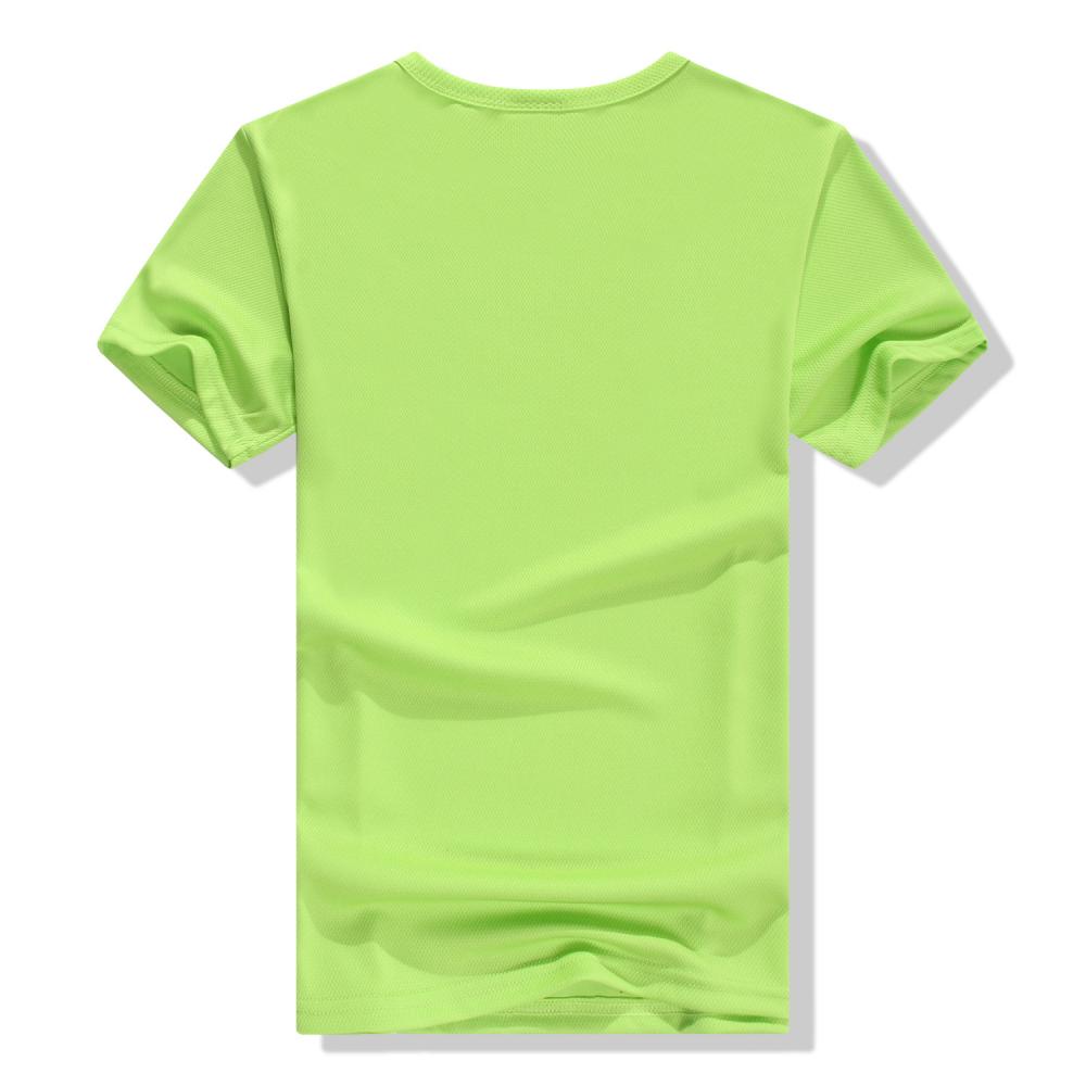 F1091 # Mesh Quick Drying T-shirt Short Sleeve Round Neck