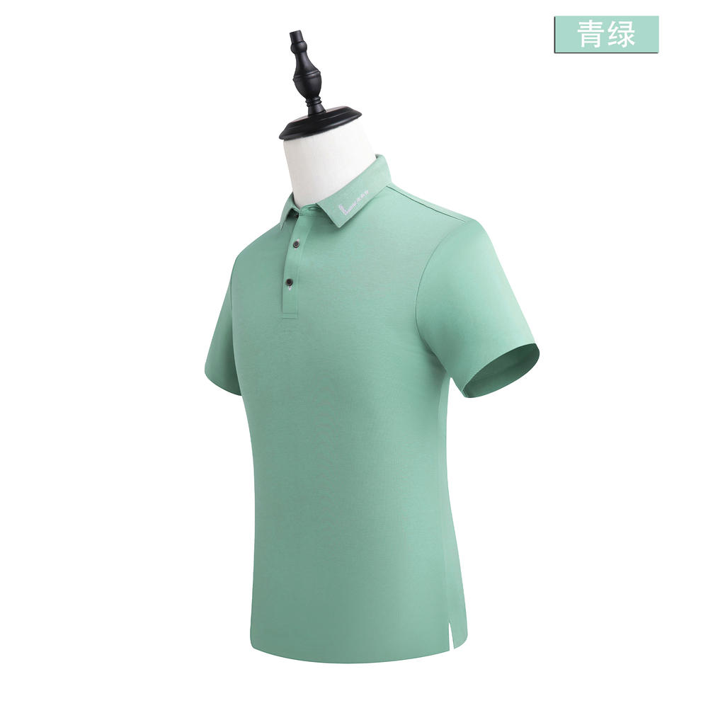 G2 # 190g 40pcs Ice Cold Silk Cotton Intercolor Seamless Second Grade Collar Polo Short Sleeve Collar