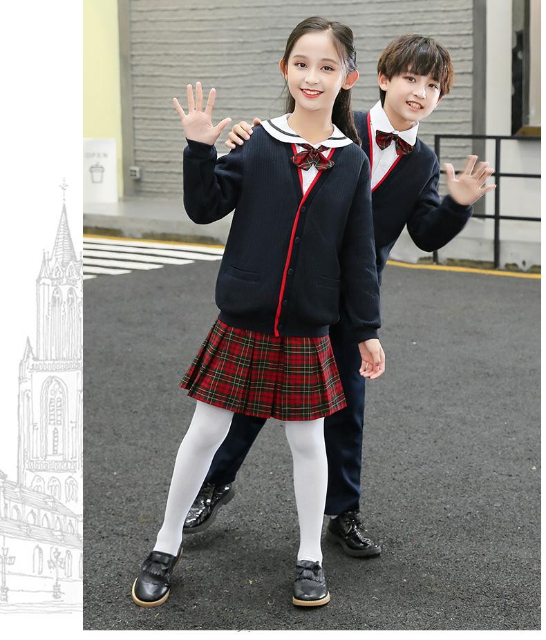 F1074 School Uniform Dress Activity Performance Set