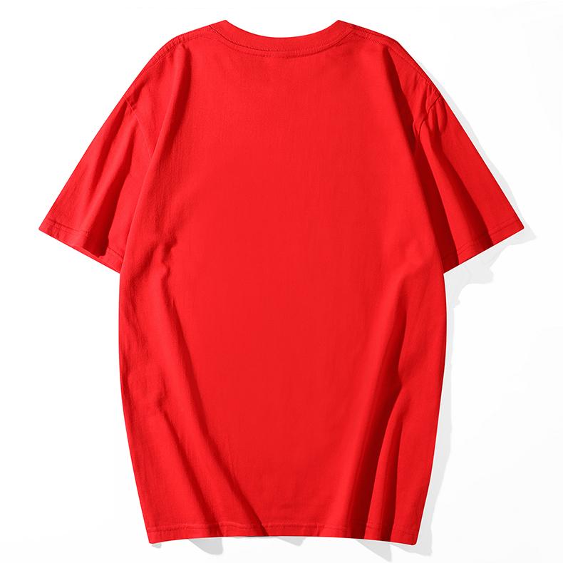 A5004-200g Regular Short Sleeved Round Neck Pure Cotton T-shirt