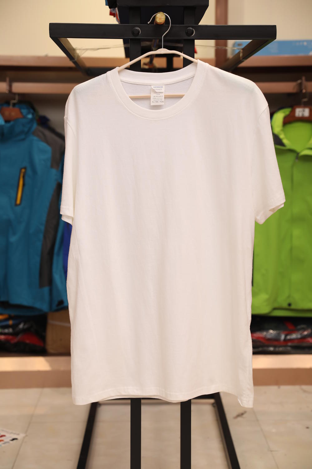 A190CBF Pure Cotton Round Neck T-shirt Short Sleeved Round Neck