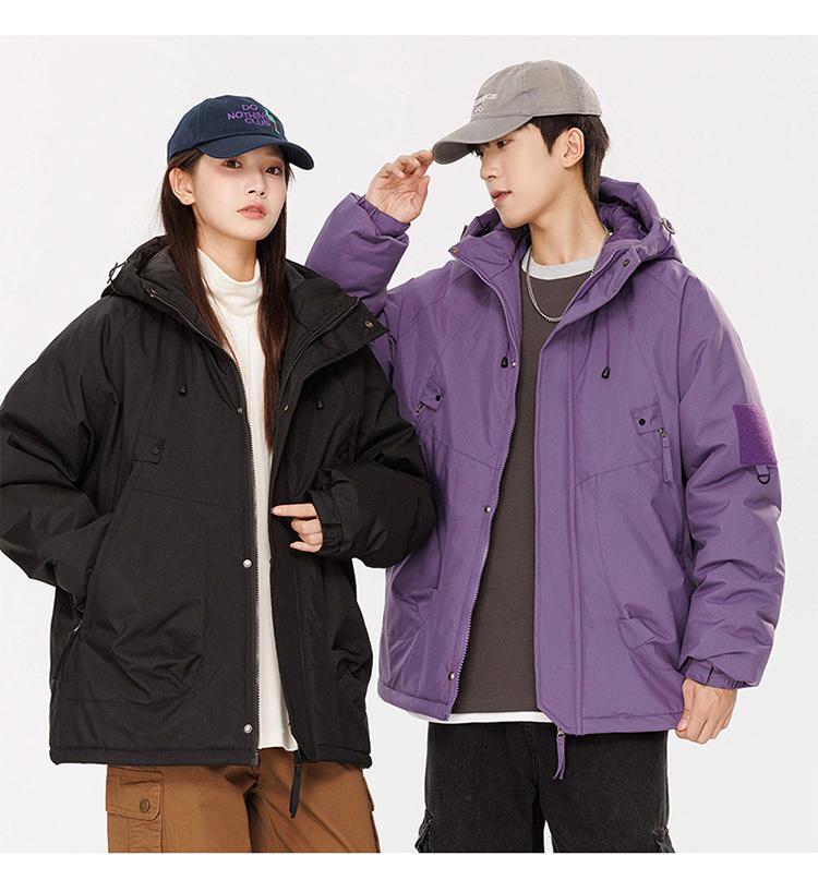 J90A - Thick Single-layer Graphene Fleece Thickened Warm Cotton Jacket