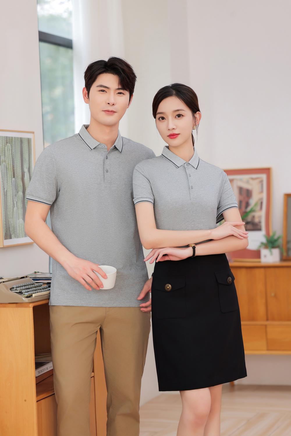 KF2226 # Fashion Polo Shirt Polo Short Sleeve Collar