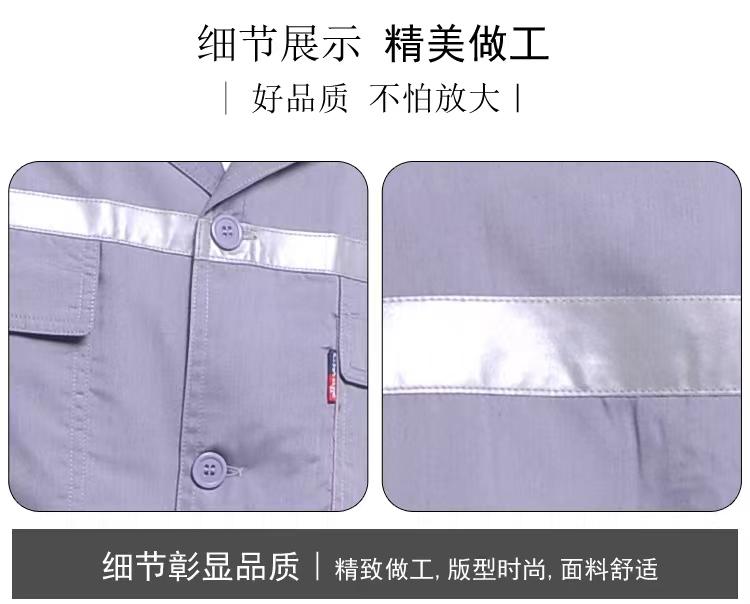 Summer Long Summer Short MYQJ635 Button Style Polyester Cotton Poplin Fabric 3-color Workwear Short Sleeved Workwear