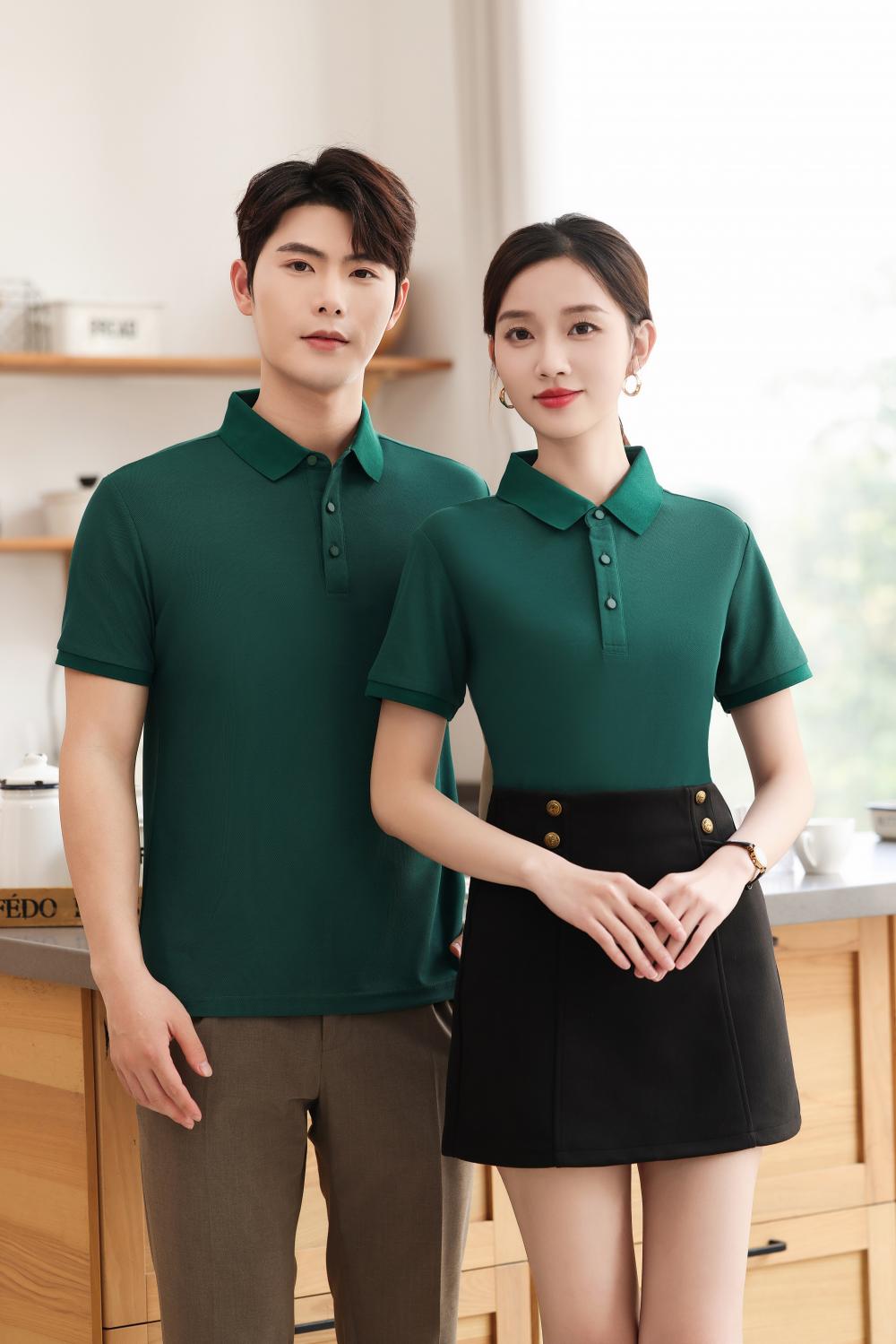 KF8808 # Fashion Polo Shirt Polo Short Sleeve Collar