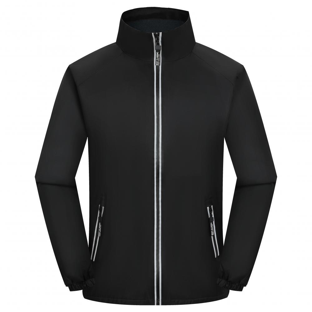 F8801 Single-layer Fleece Windproof, Waterproof, Warm, Stand Up Collar Submachine Jacket With Integrated Thickening