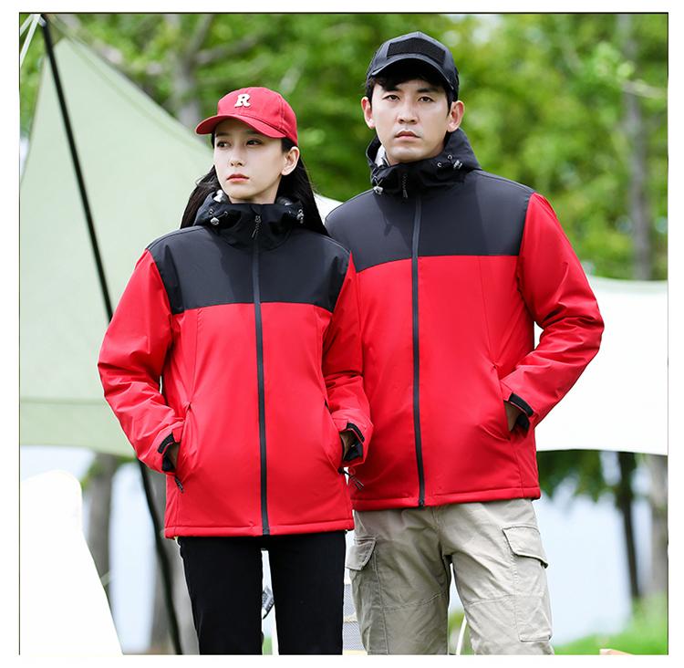 F8098 Mountain Couple's Thick Outdoor Autumn/Winter Jacket With Velvet