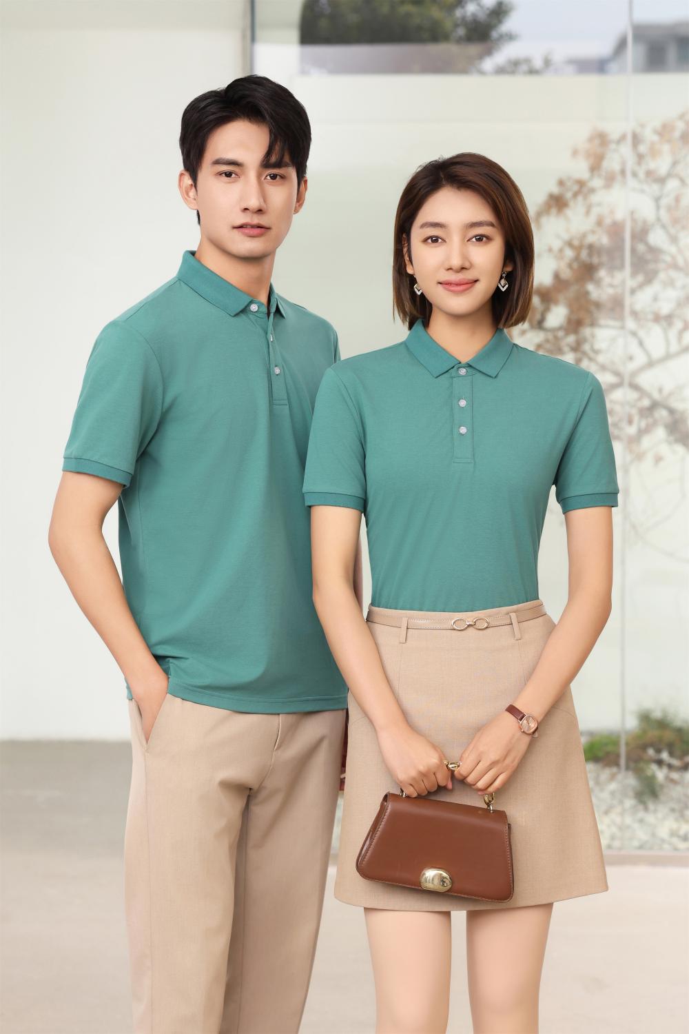 BT6688 Mulberry Silk Solid Color Polo Short Sleeve Collar