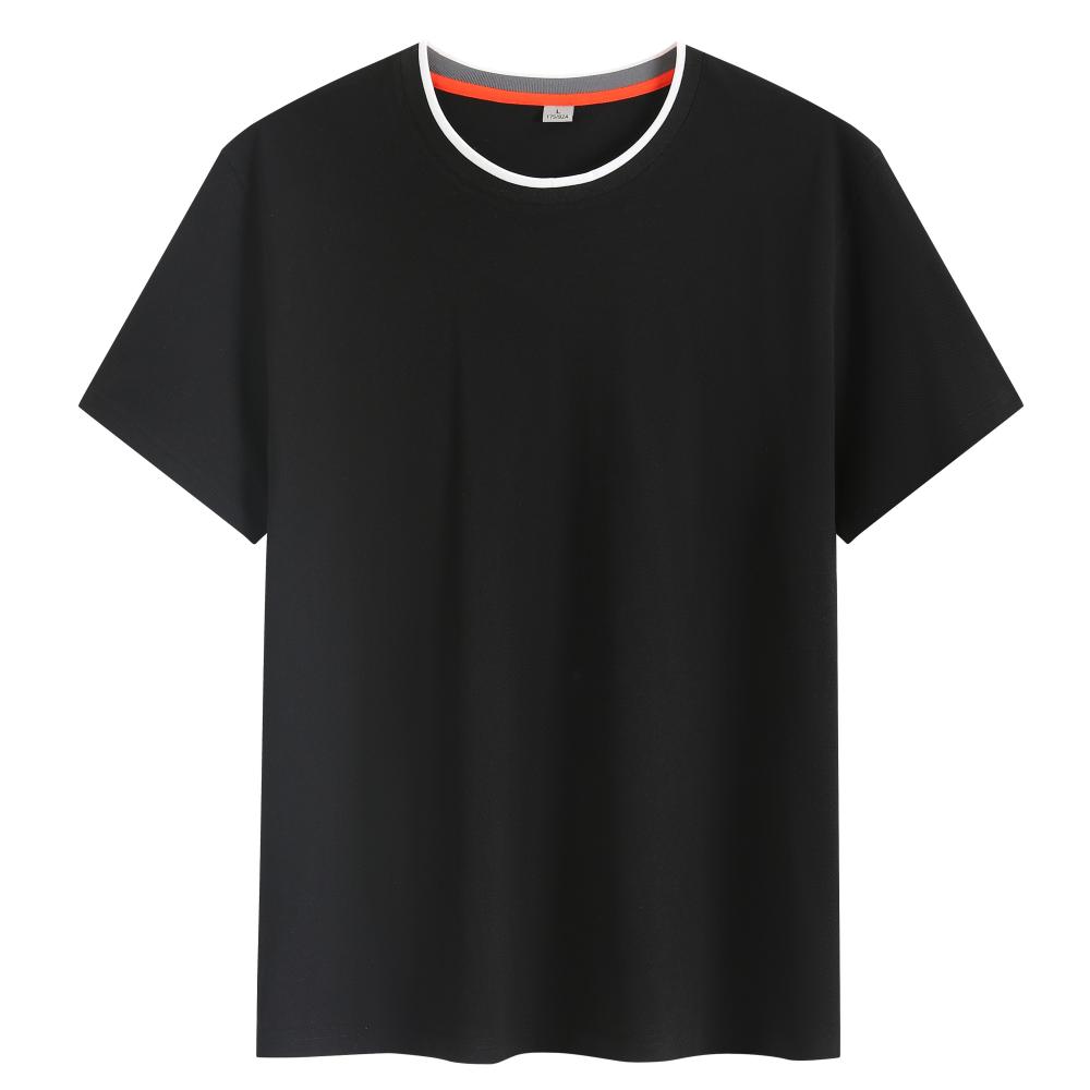 247 (Looking At Dongting Lake) Large Mesh Wide Version Round Neck T-shirt Short Sleeve Round Neck