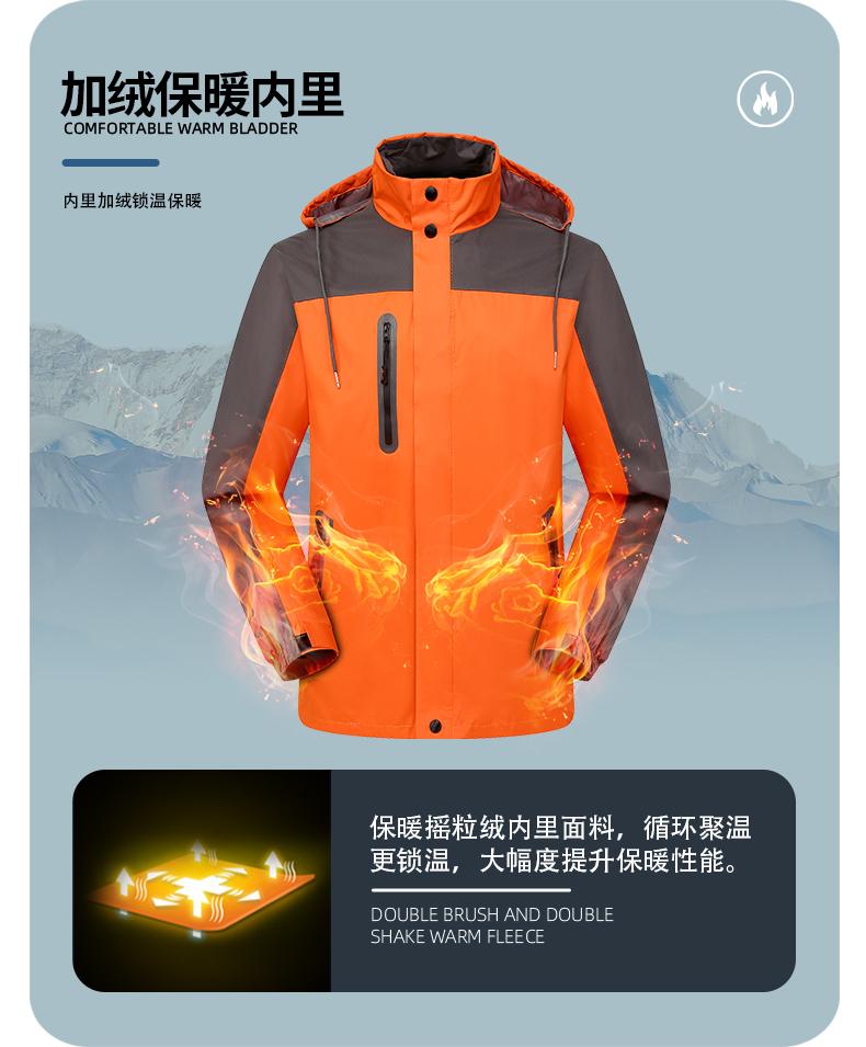 F1033 Single-layer Fleece Warm, Windproof, Waterproof, Men's And Women's Same Style Submachine Jacket, Express Delivery, Takeaway Work Clothes, One-piece Thickened