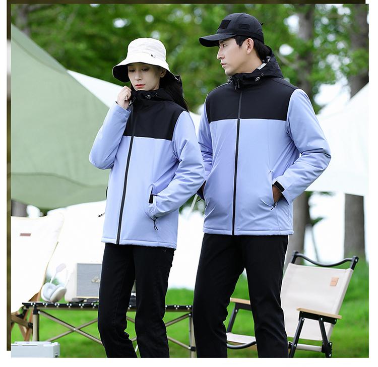 F8098 Mountain Couple's Thick Outdoor Autumn/Winter Jacket With Velvet