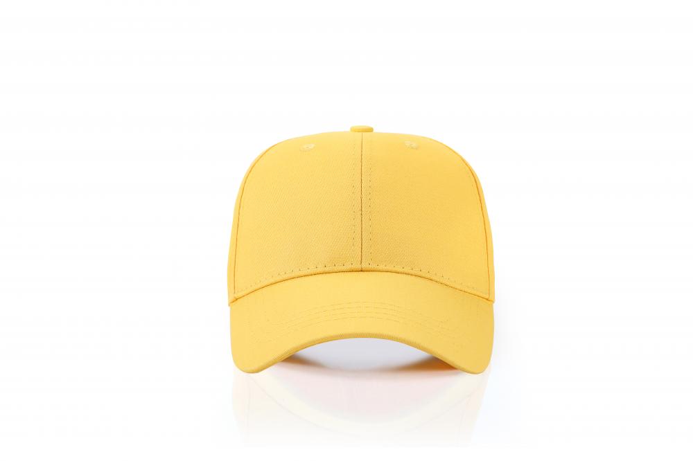 HB121 # Solid Color Baseball Cap, Metal Adjustable Buckle Six Piece Cap