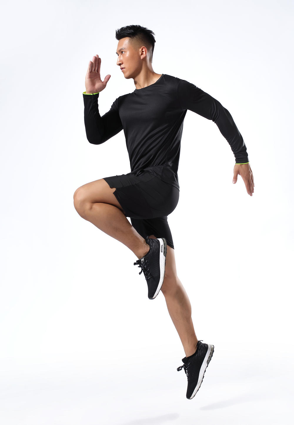 L2151 # Running Long Sleeve T-shirt Long Sleeve Round Neck