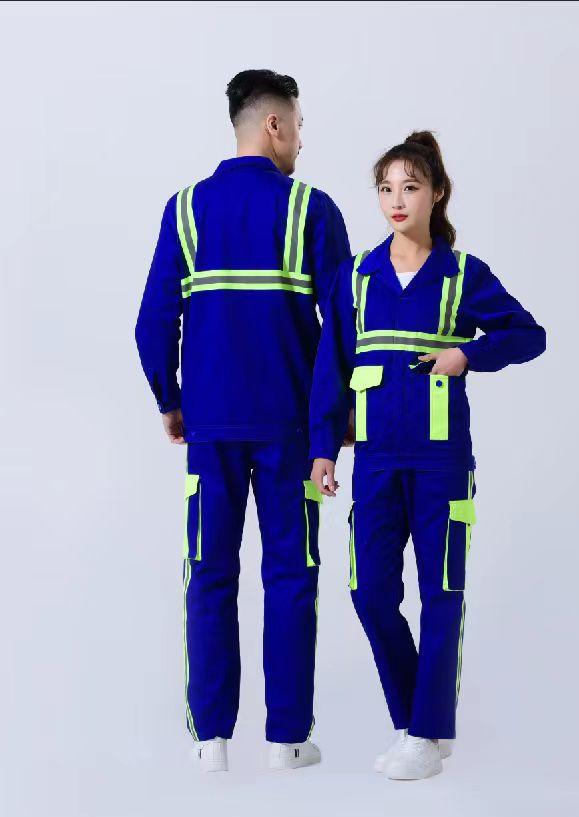 MYQP01 Summer Full Process Polyester Cotton Large Chemical Fiber Fine Twill TC65/35 5-Color Workwear Long Sleeve Workwear