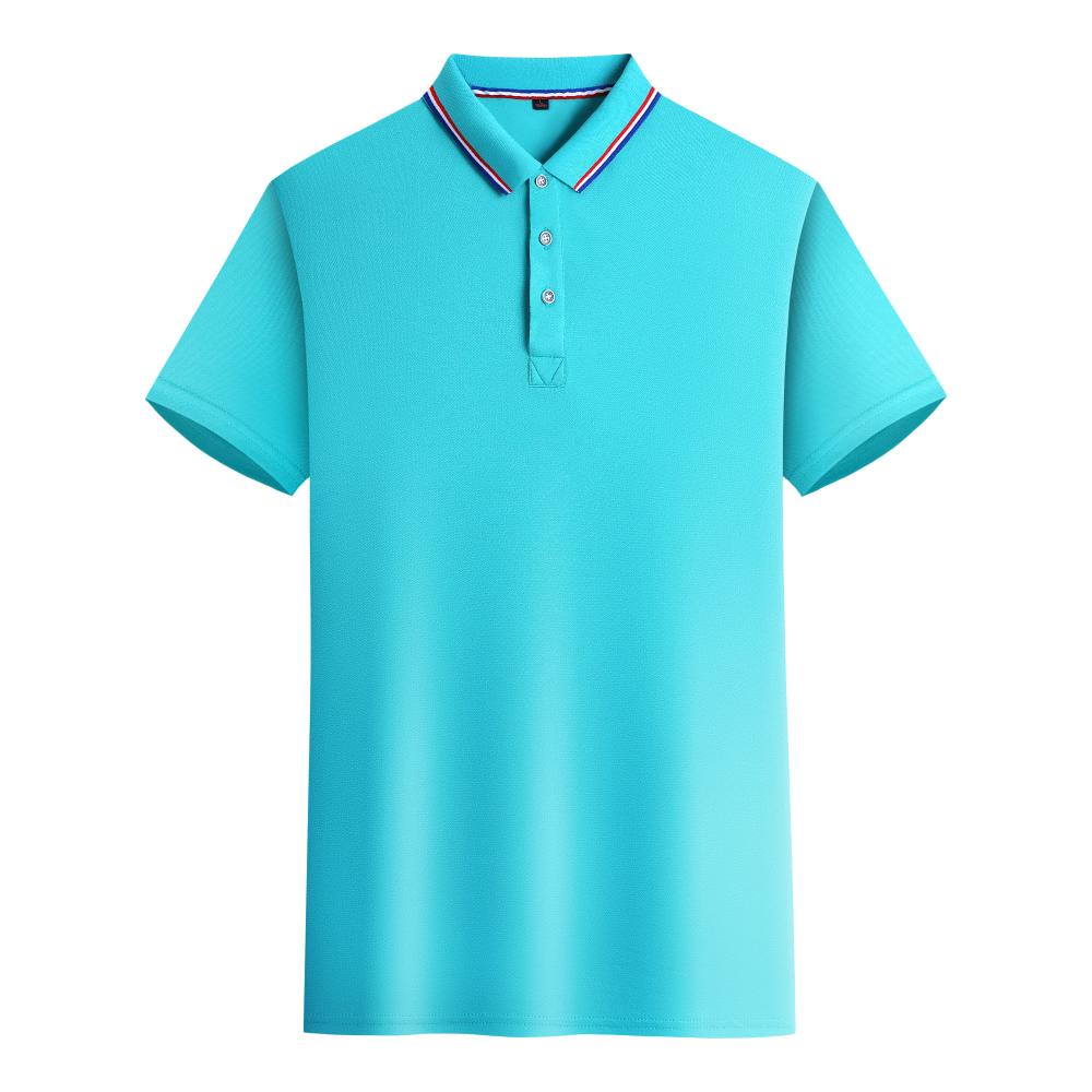 CX698 Double Loop Collar Polo Short Sleeve Collar