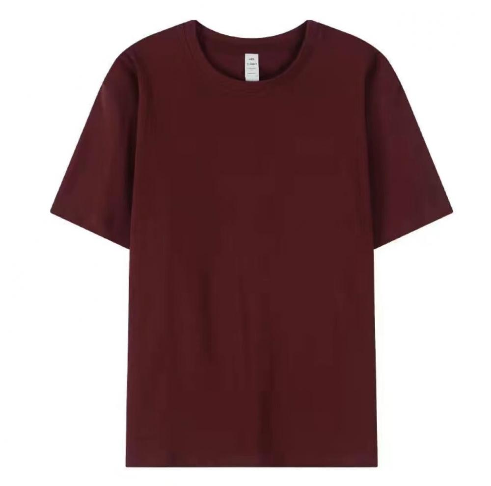 A5030-200g Micro Shoulder Cotton Half Sleeve T-shirt Short Sleeve Round Neck