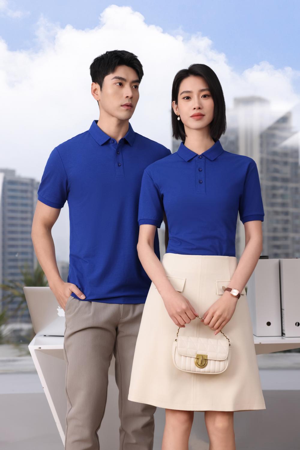 BT6688 Mulberry Silk Solid Color Polo Short Sleeve Collar