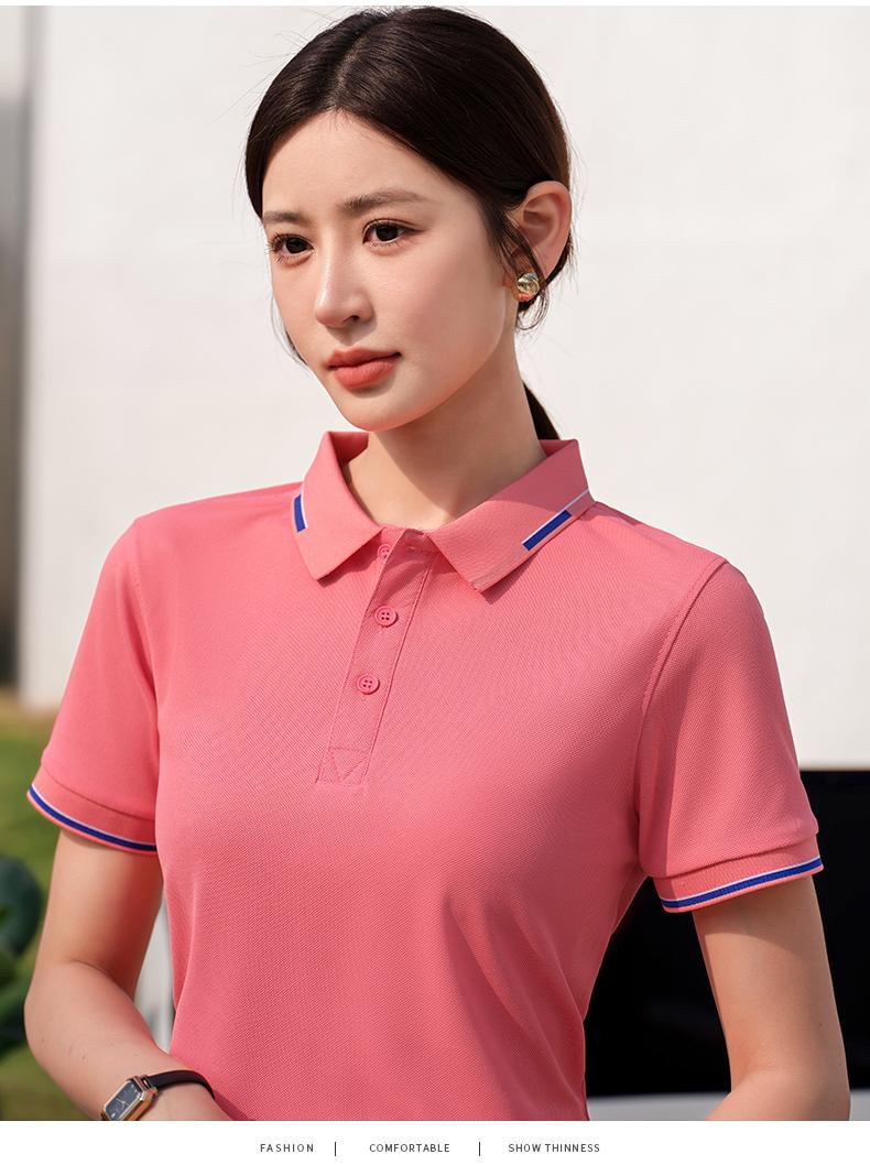 F3355-210g Millennium Series Interborder Polo Shirt Polo Short Sleeve Collar