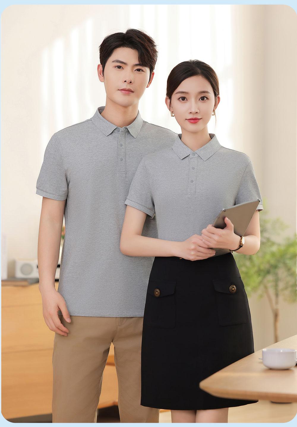 KF8089 # Fashion Polo Shirt Polo Short Sleeve Collar