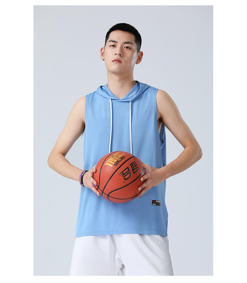 S205 Shoulder Hooded Sports Quick Drying Vest Light Version Sports Vest For Men